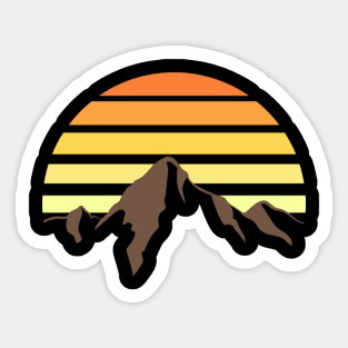 Dawn in the Mountains Sticker